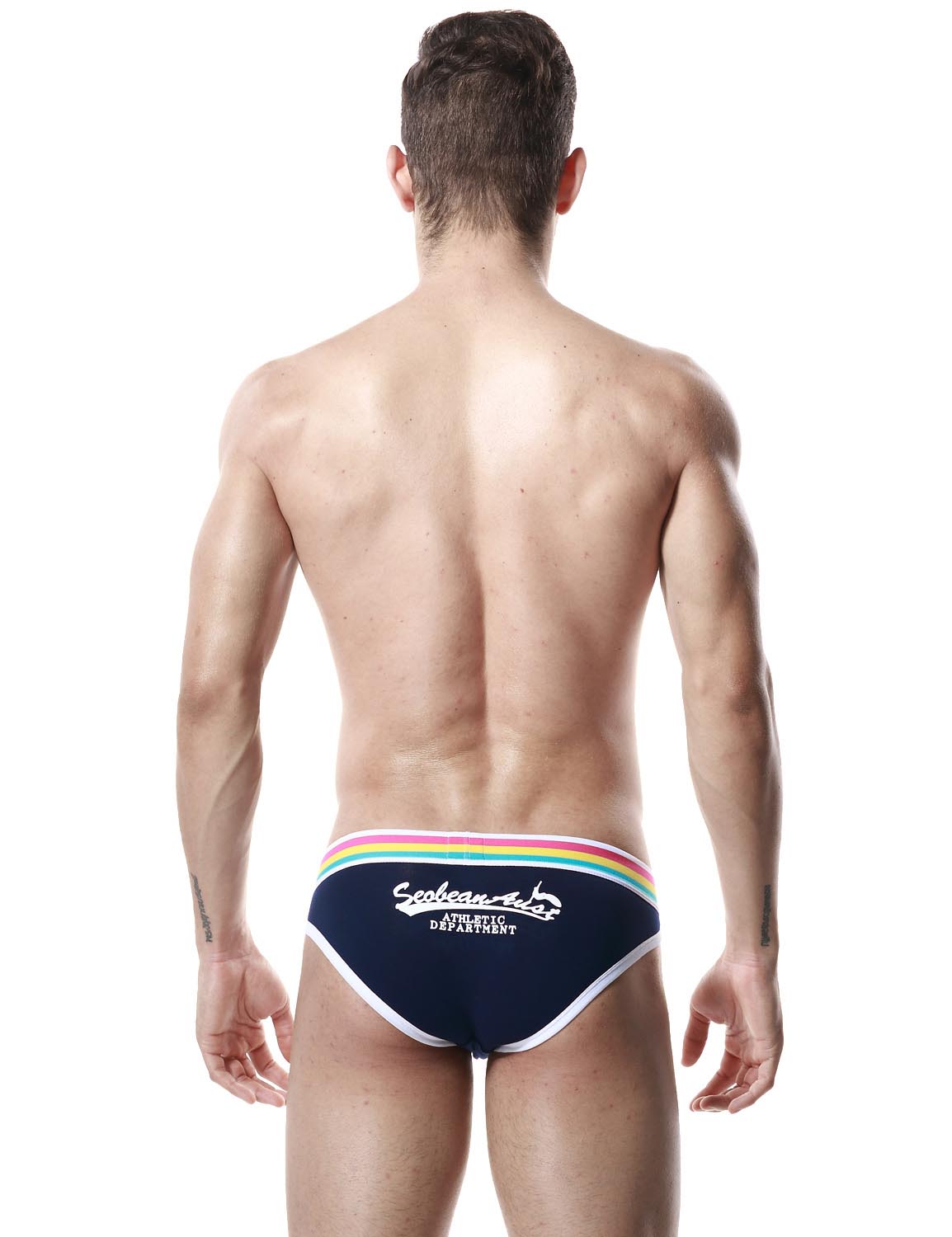 Low Rise Sexy Brief Rainbow 60101 | dmunderwear detail image 18