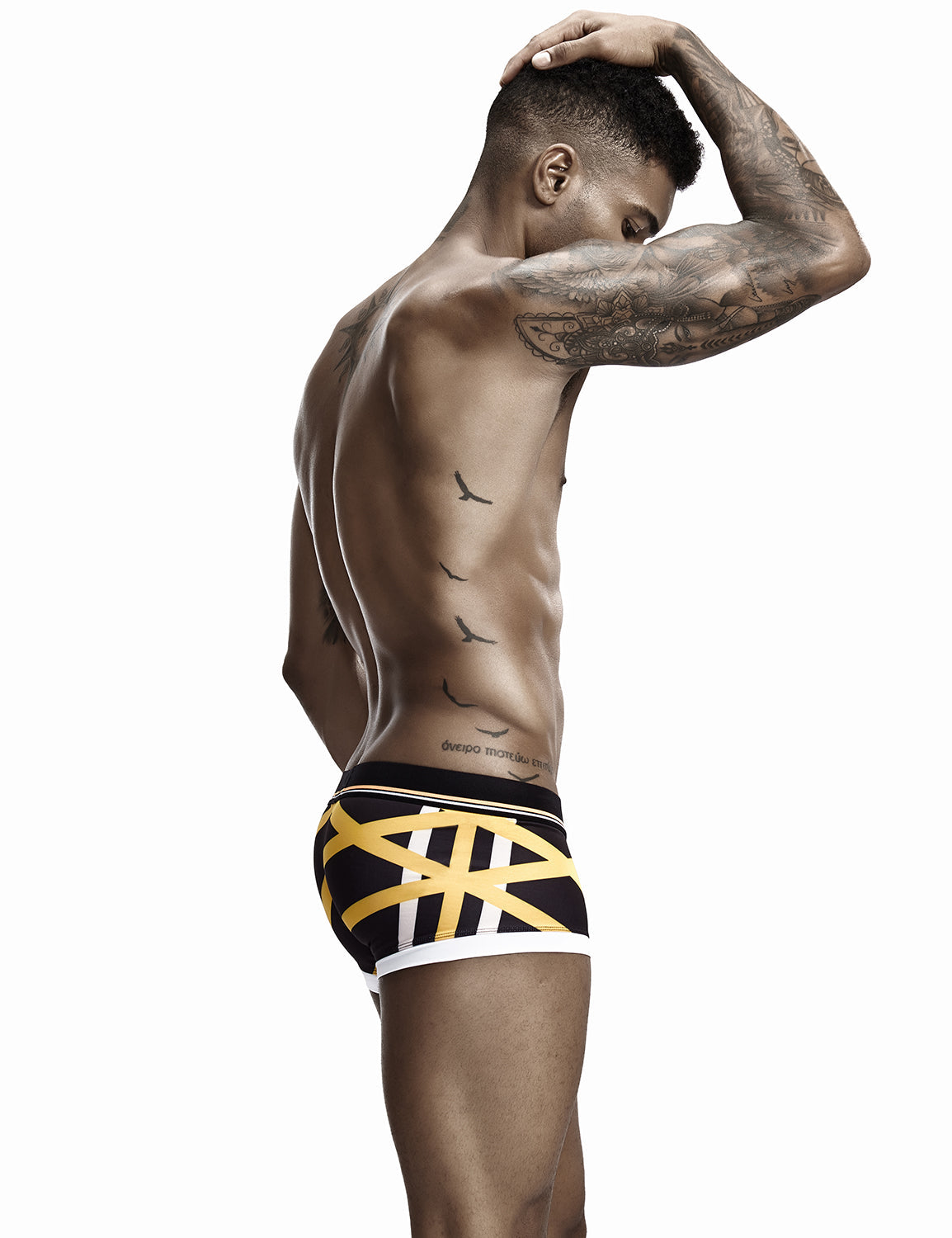 Low Rise Sexy Stripe Boxer Brief 90224 | dmunderwear detail image 5