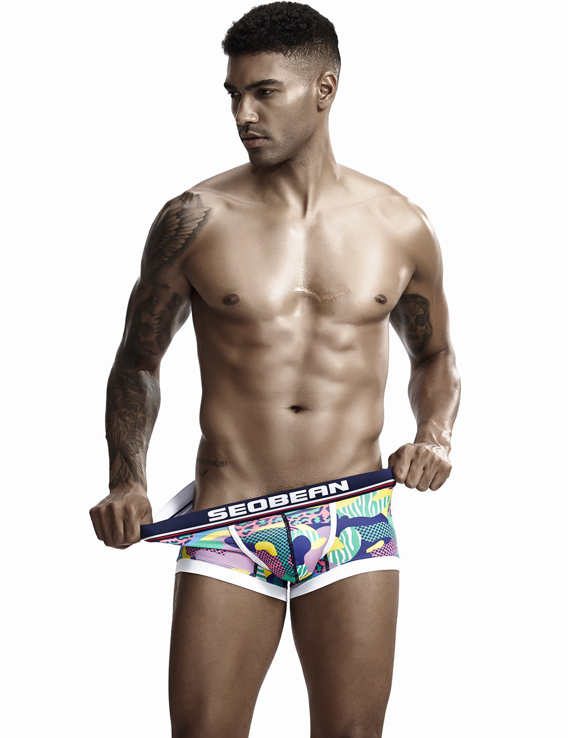 Low Rise Sexy Visual Arts Boxer Brief 90227 | dmunderwear detail image 5