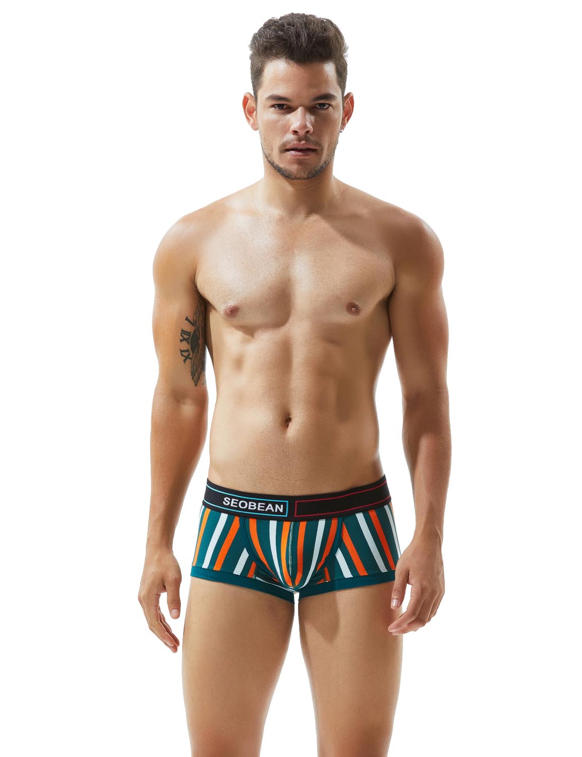 Low Rise Stripe Boxer Brief 80214 | dmunderwear detail image 3