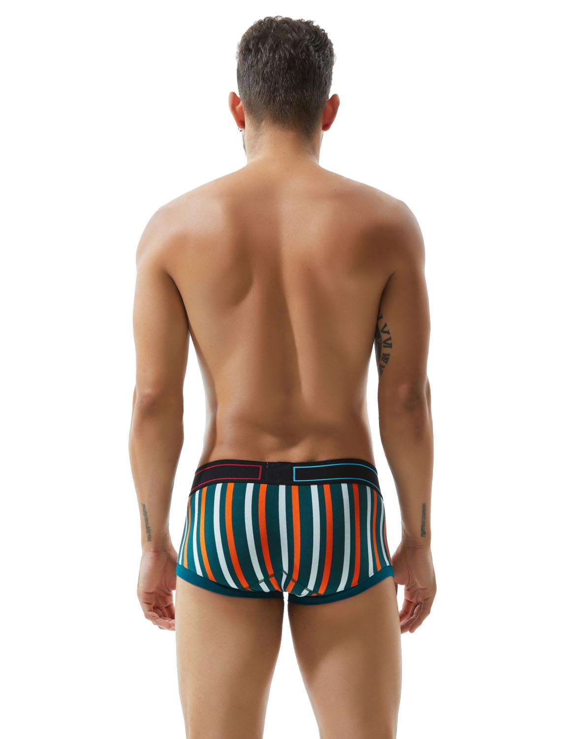 Low Rise Stripe Boxer Brief 80214 | dmunderwear detail image 4