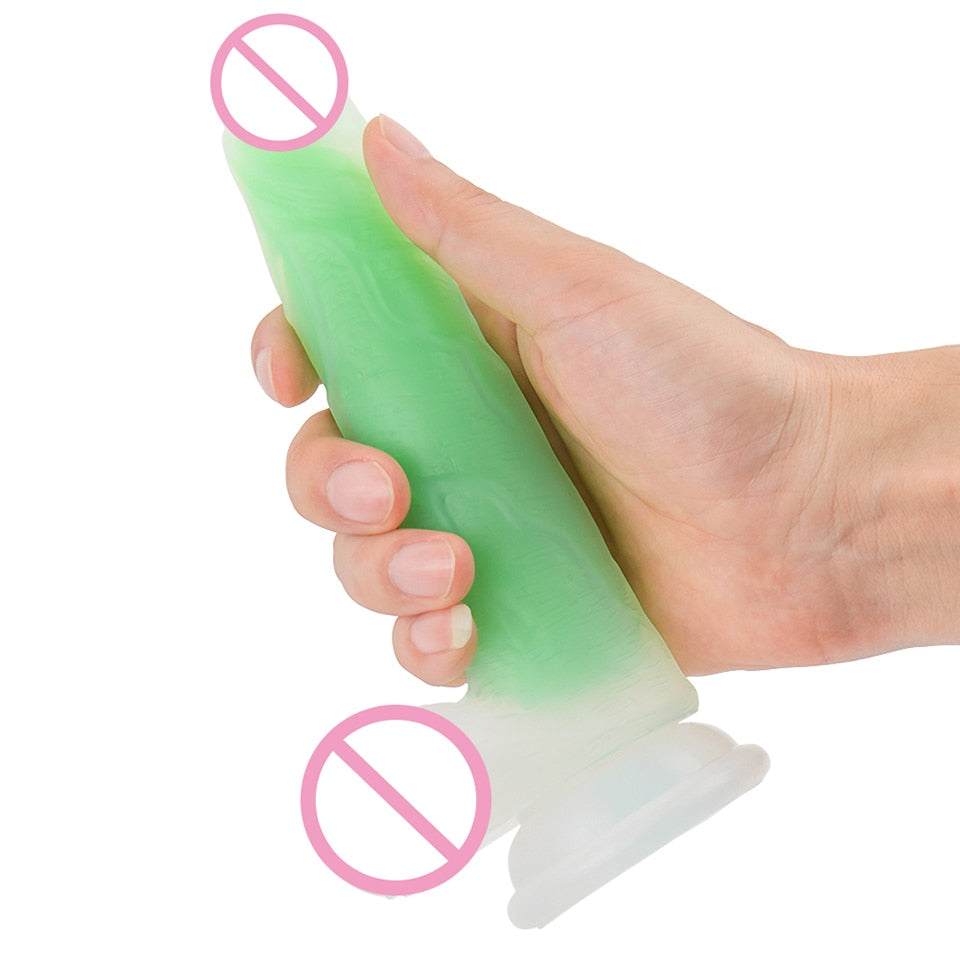 Luminous Glow In The Dark Dildo | dmunderwear detail image 5