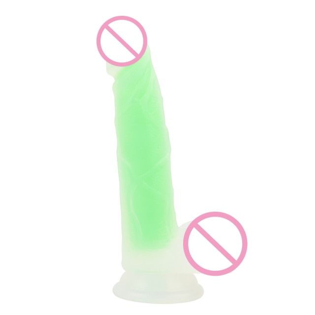 Luminous Glow In The Dark Dildo | dmunderwear detail image 6