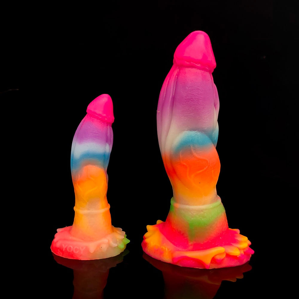 Luminous Glow In The Dark Dragon Dildo With Suction Cup | dmunderwear detail image 10