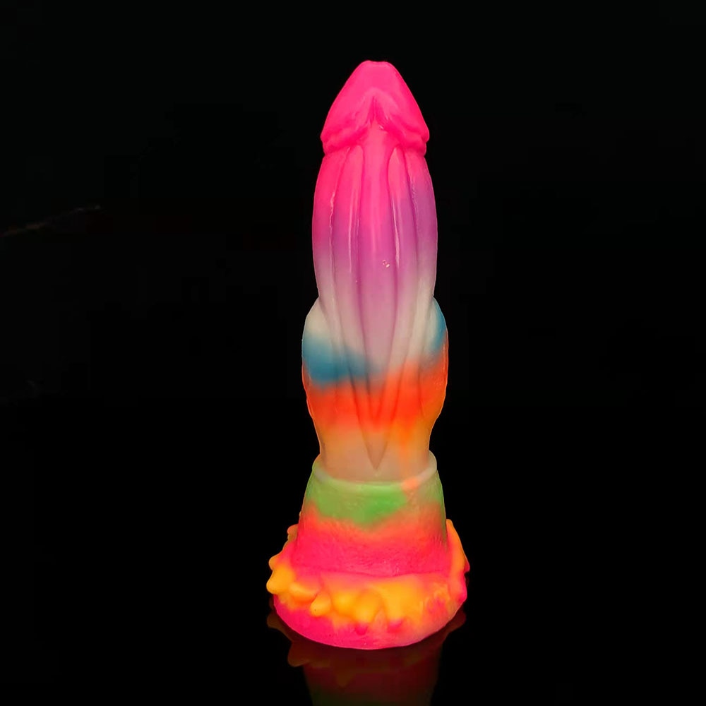 Luminous Glow In The Dark Dragon Dildo With Suction Cup | dmunderwear detail image 12