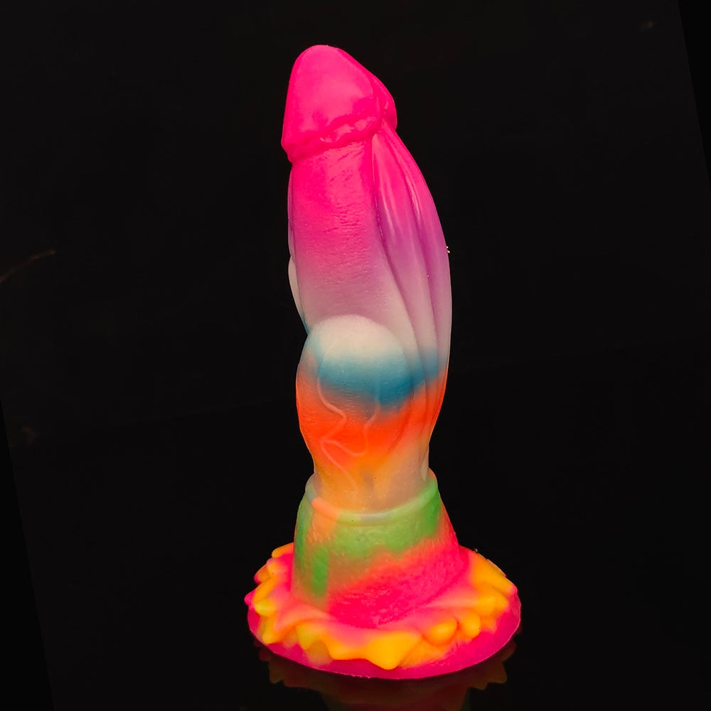 Luminous Glow In The Dark Dragon Dildo With Suction Cup | dmunderwear detail image 15