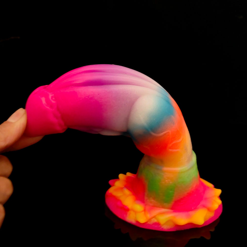 Luminous Glow In The Dark Dragon Dildo With Suction Cup | dmunderwear detail image 16