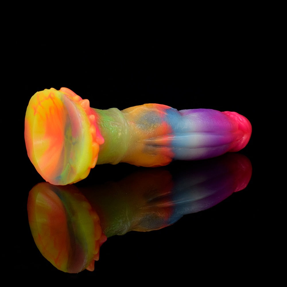 Luminous Glow In The Dark Dragon Dildo With Suction Cup | dmunderwear detail image 17