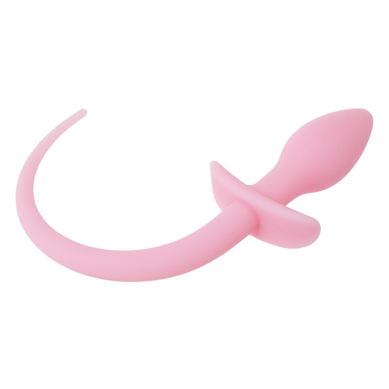 Luminous Soft Silicone Dog Tail Butt Plug | dmunderwear detail image 13