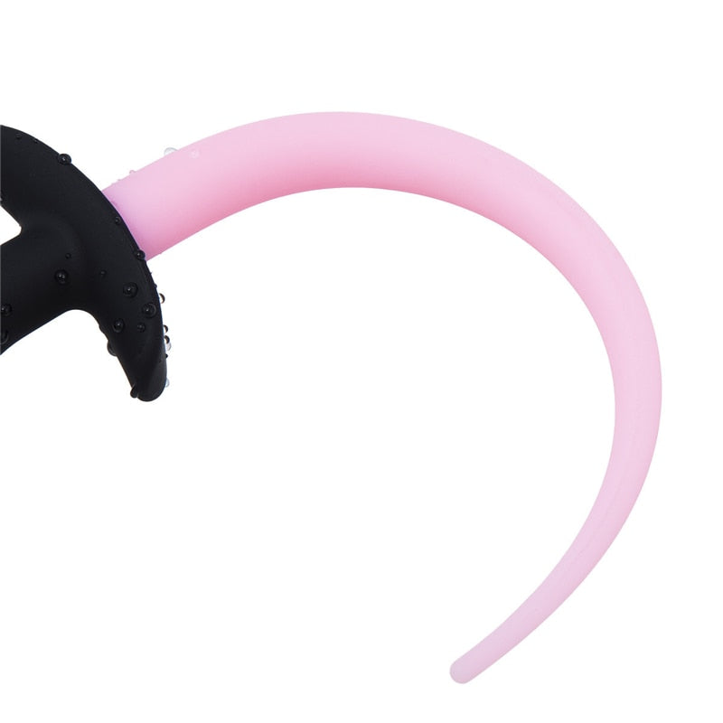 Luminous Soft Silicone Dog Tail Butt Plug | dmunderwear detail image 6