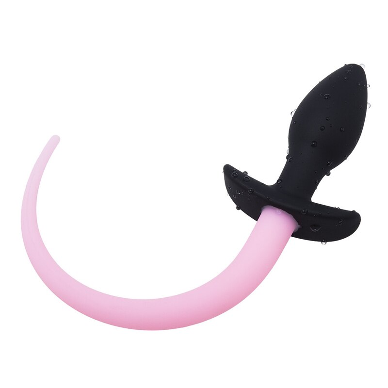 Luminous Soft Silicone Dog Tail Butt Plug | dmunderwear detail image 8