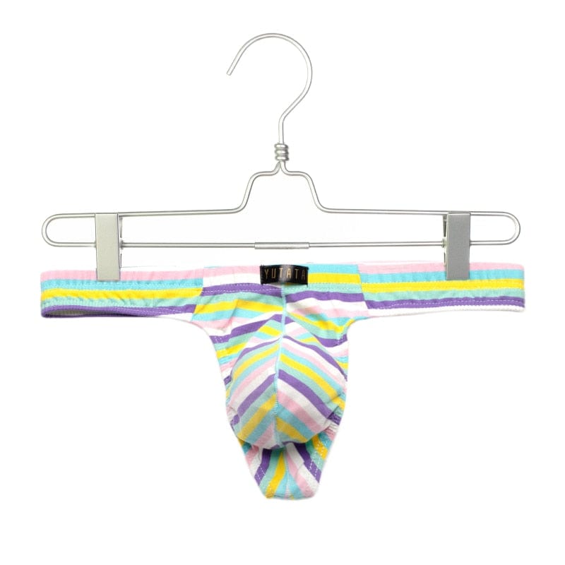 Lush Striped Thong | dmunderwear detail image 4