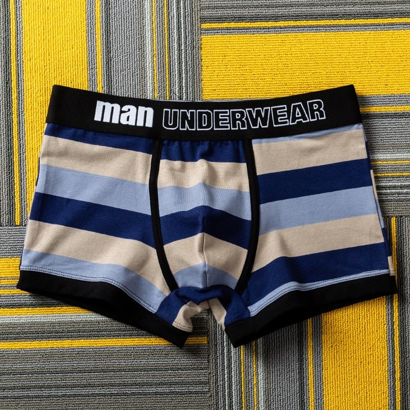 Man Basic Striped Boxer Briefs | dmunderwear detail image 2