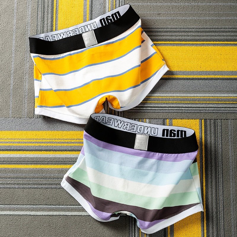 Man Basic Striped Boxer Briefs | dmunderwear detail image 7