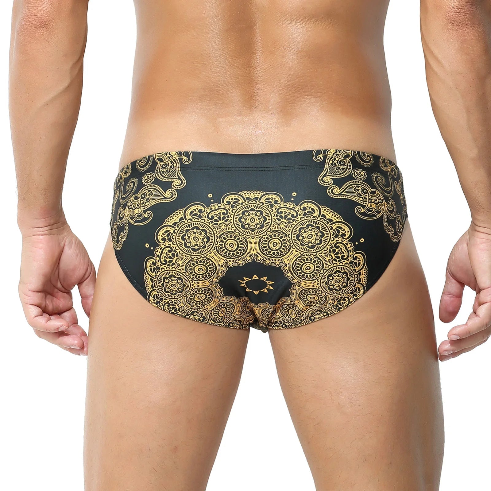 Mandala Swim Briefs | dmunderwear detail image 3