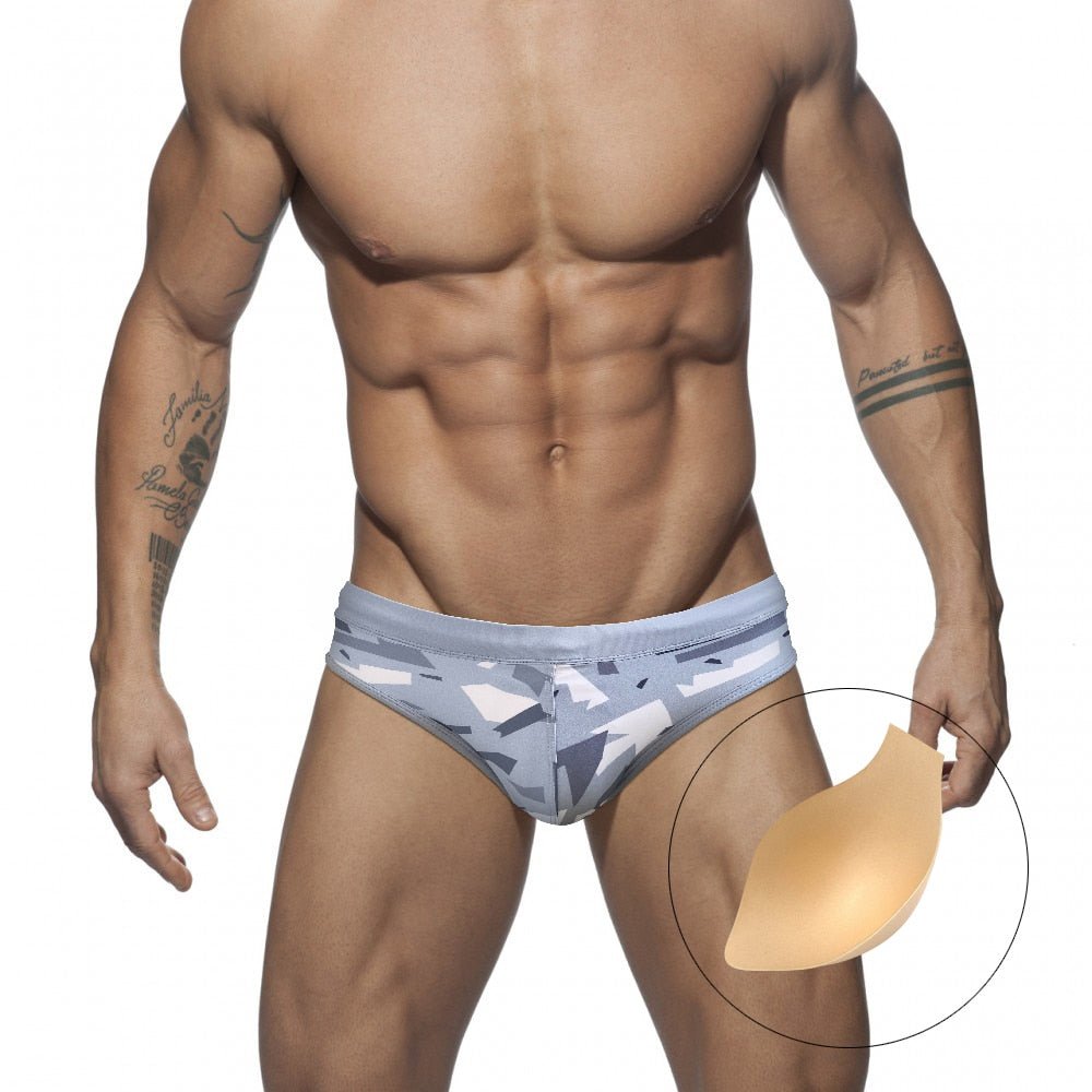 ORVLS Modern Camo Swim Briefs | dmunderwear detail image 4