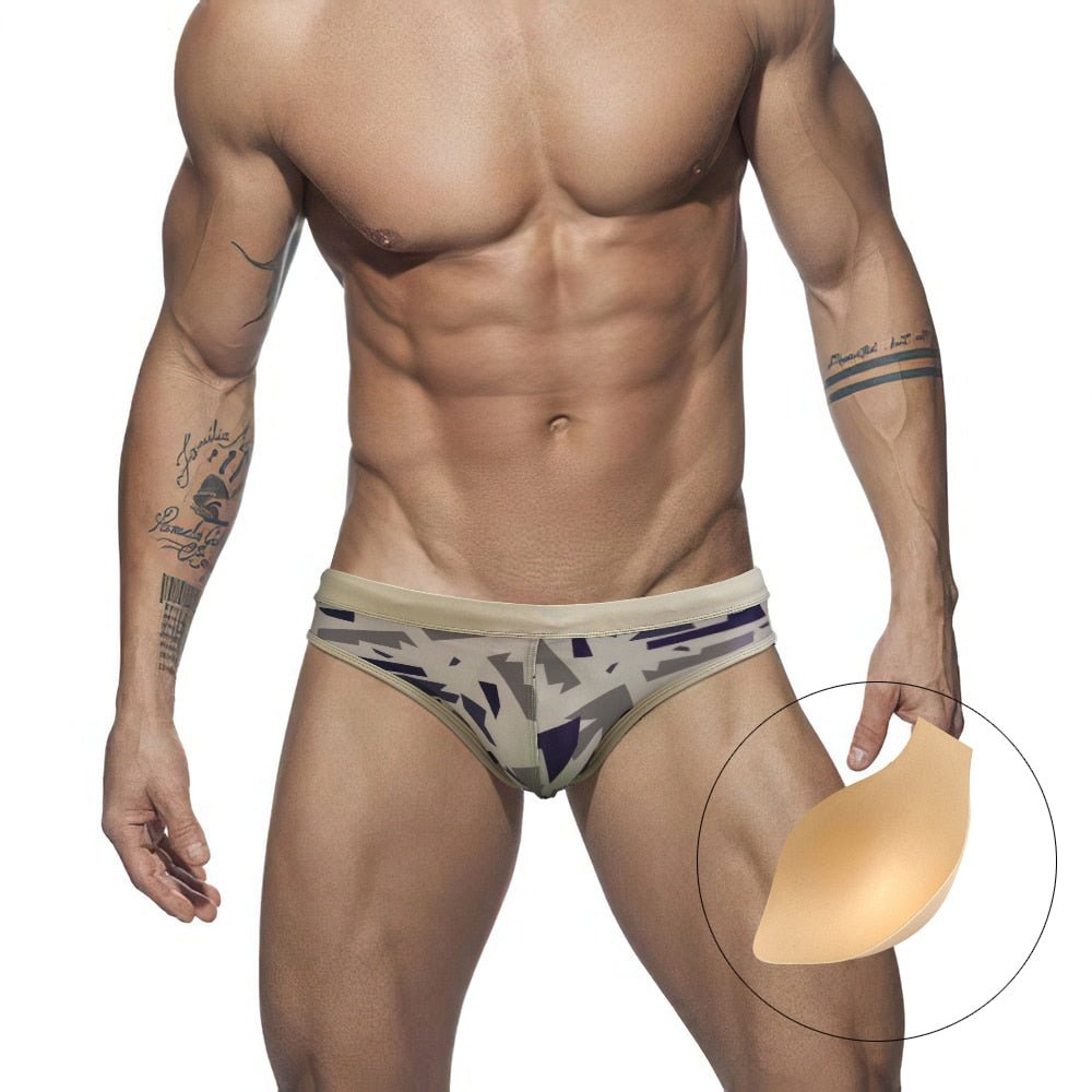 ORVLS Modern Camo Swim Briefs | dmunderwear detail image 7