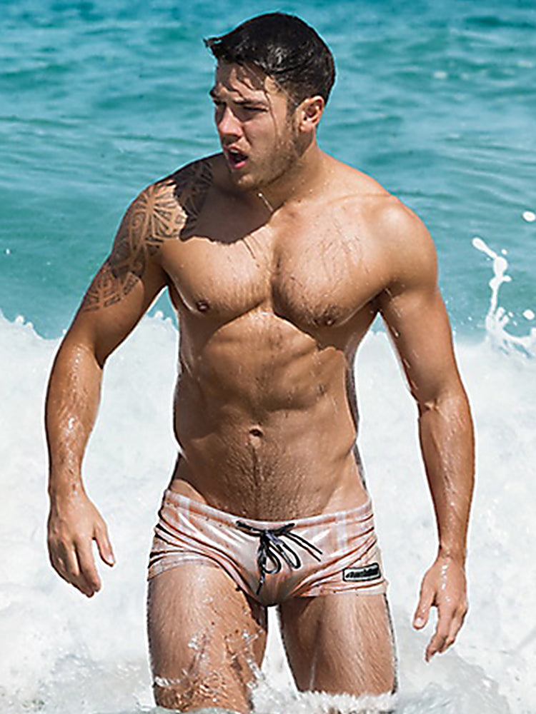 Men's Fashionable Flash Swim Fitness Trunks | dmunderwear detail image 13