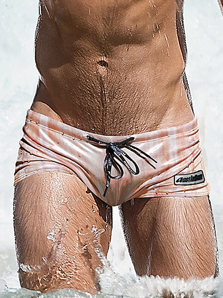 Men's Fashionable Flash Swim Fitness Trunks | dmunderwear detail image 14