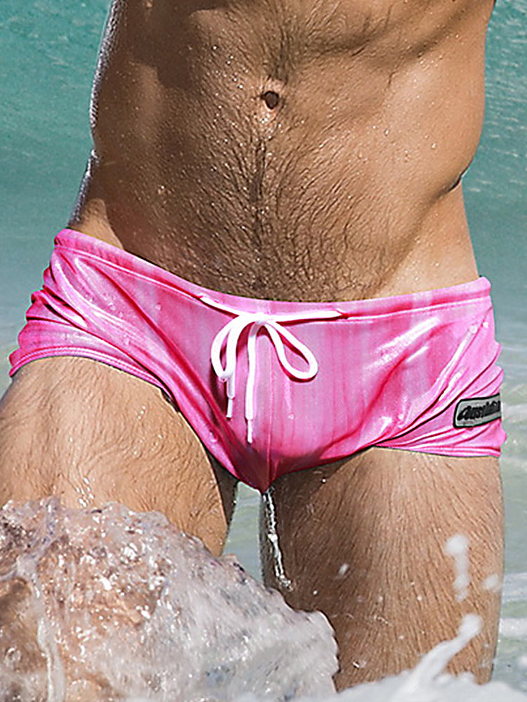 Men's Fashionable Flash Swim Fitness Trunks | dmunderwear detail image 18
