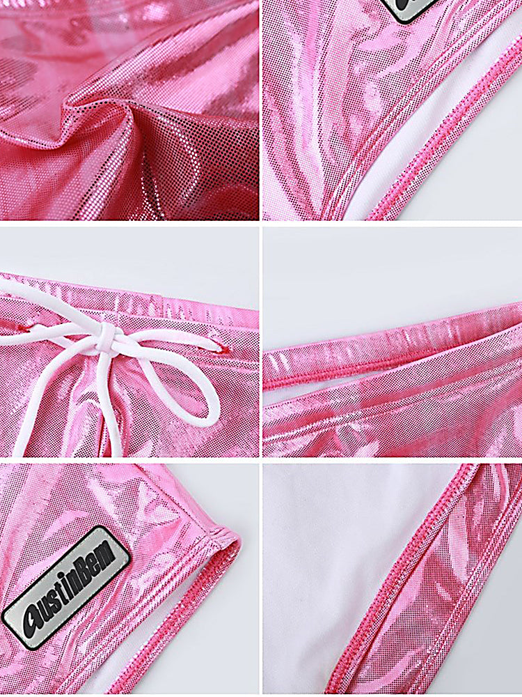 Men's Fashionable Flash Swim Fitness Trunks | dmunderwear detail image 19