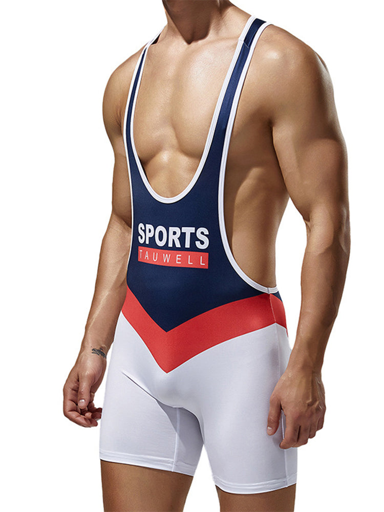 Men's Vest Fitness Wrestling Singlet Bodysuit | dmunderwear detail image 4