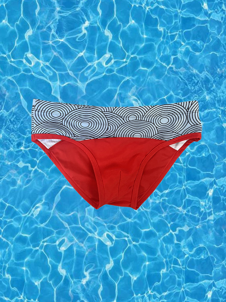 Men's 3D Pouch Low-Rise Sexy Swim Brief | dmunderwear