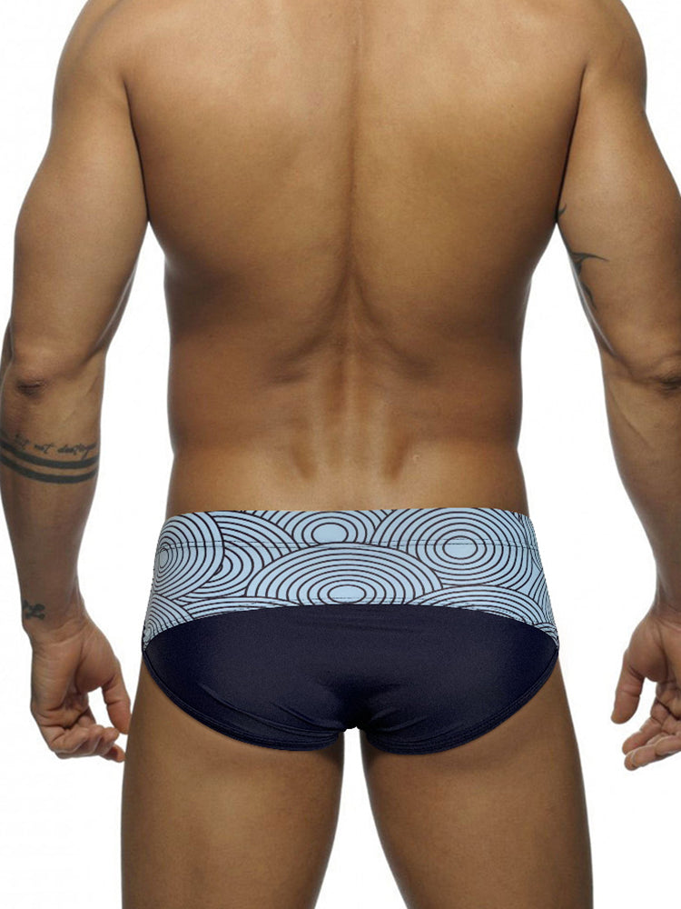 Men's 3D Pouch Low-Rise Sexy Swim Brief | dmunderwear detail image 10