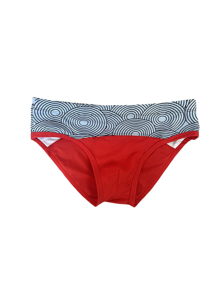 Men's 3D Pouch Low-Rise Sexy Swim Brief | dmunderwear detail image 12