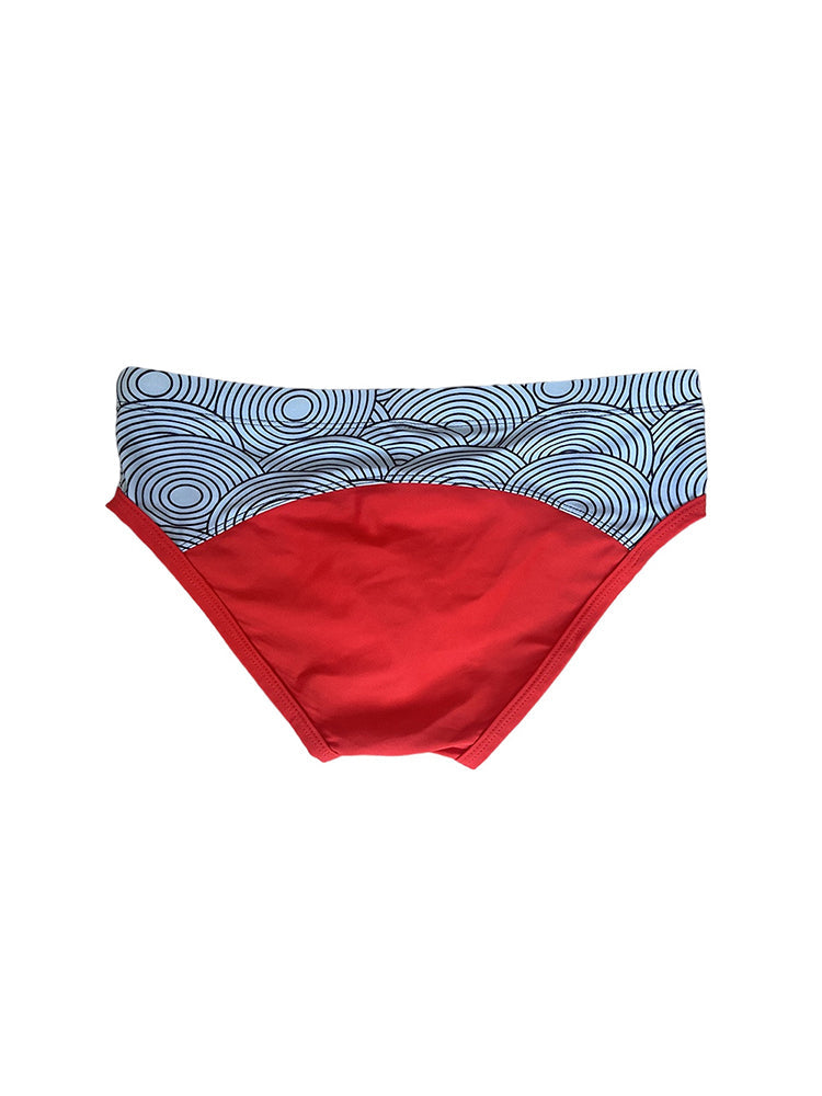 Men's 3D Pouch Low-Rise Sexy Swim Brief | dmunderwear detail image 13