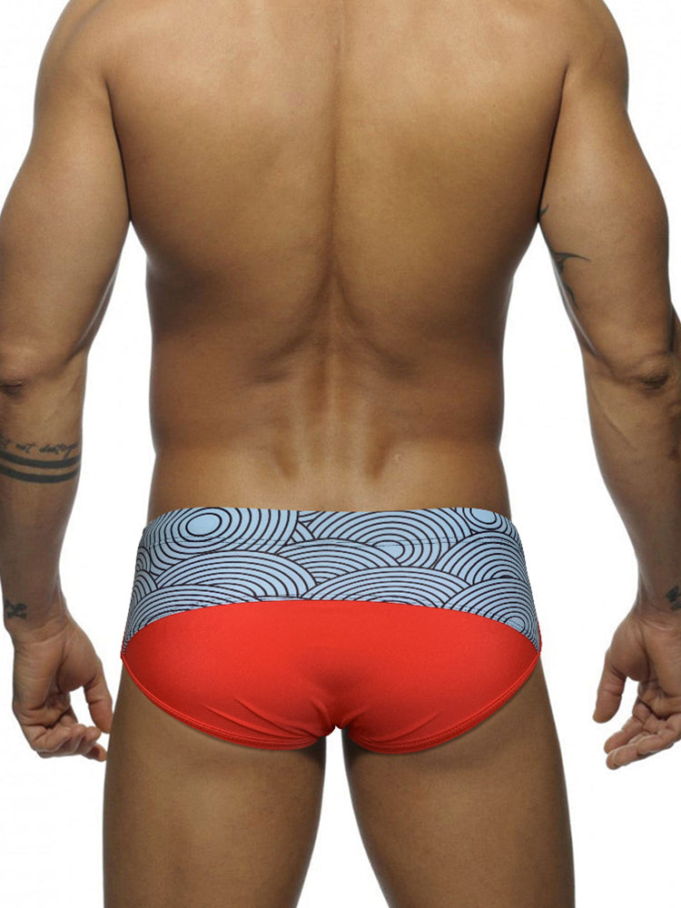 Men's 3D Pouch Low-Rise Sexy Swim Brief | dmunderwear detail image 5