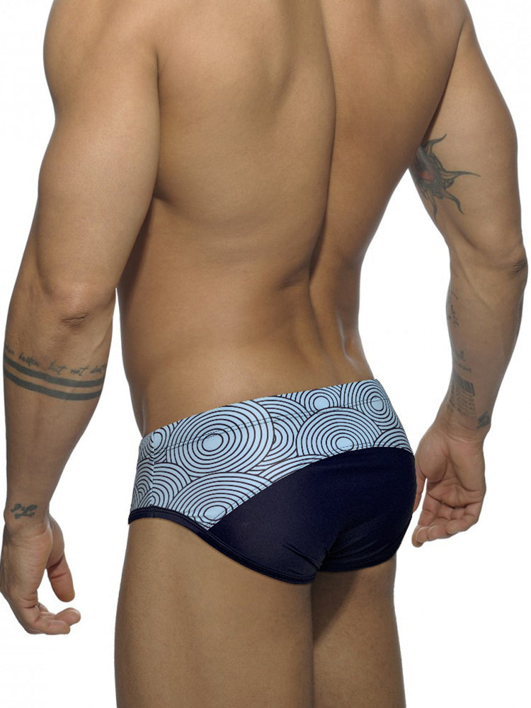 Men's 3D Pouch Low-Rise Sexy Swim Brief | dmunderwear detail image 9