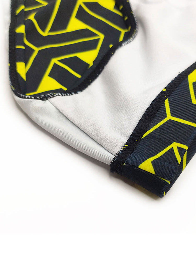 Men's 3D Pouch Printed Fitness Swim Briefs | dmunderwear detail image 16