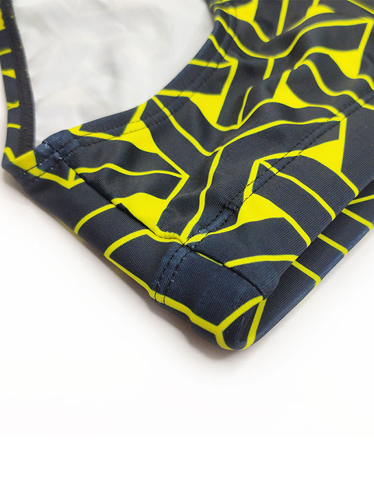 Men's 3D Pouch Printed Fitness Swim Briefs | dmunderwear detail image 17