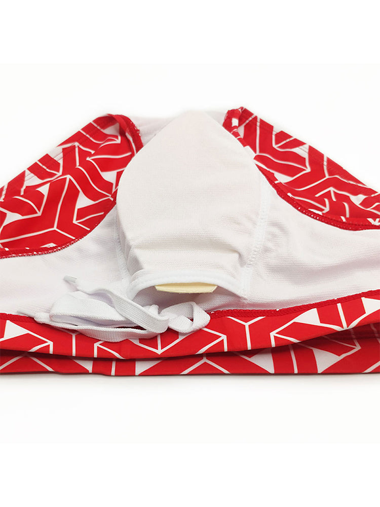 Men's 3D Pouch Printed Fitness Swim Briefs | dmunderwear detail image 18