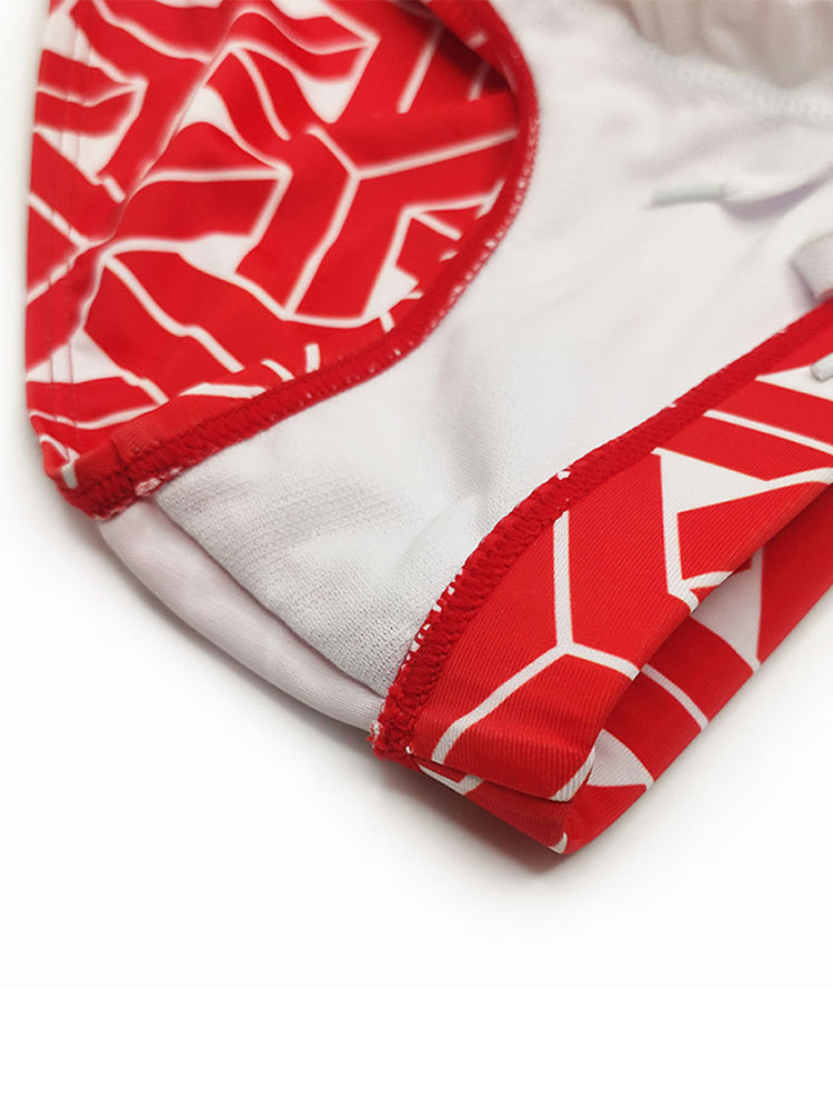 Men's 3D Pouch Printed Fitness Swim Briefs | dmunderwear detail image 19