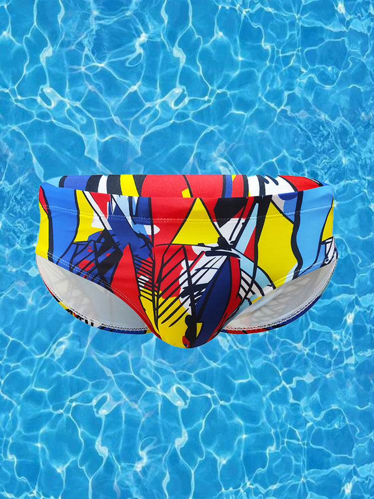 Men's 3D Pouch Sexy Quick-Dry Swim Briefs | dmunderwear