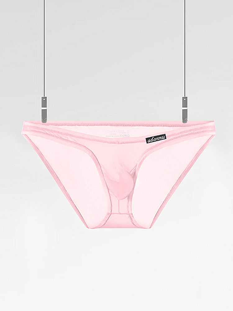 Men's Sheer Low-Rise Bikini with Contoured Pouch | dmunderwear