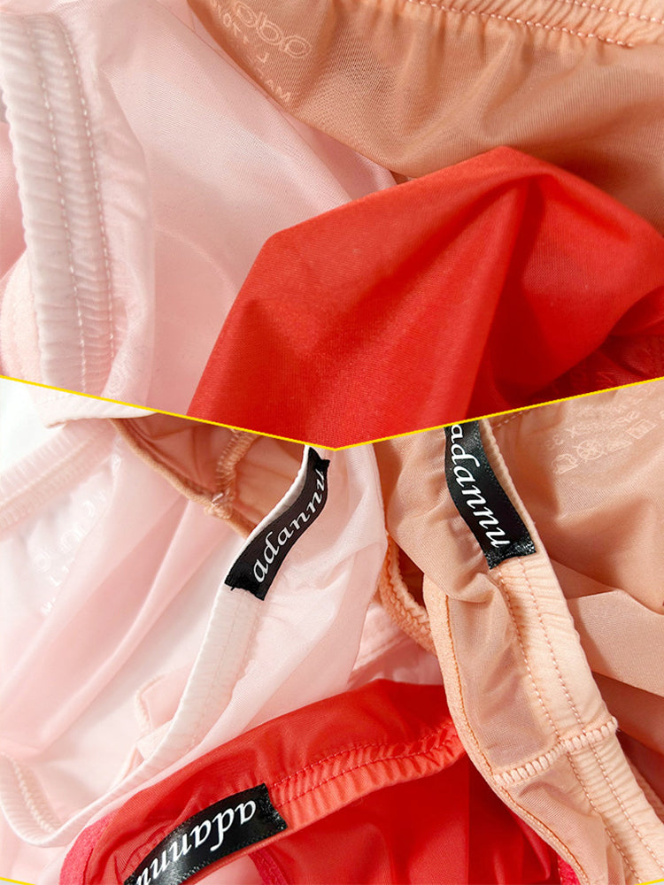 Men's Sheer Low-Rise Bikini with Contoured Pouch | dmunderwear detail image 14