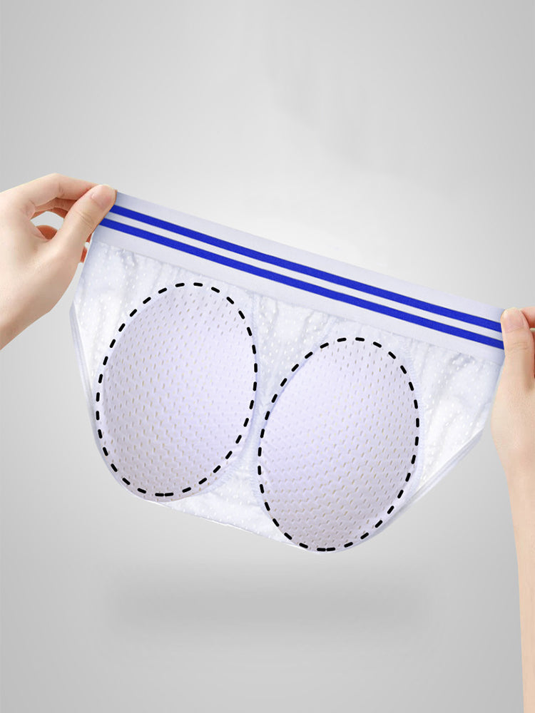 Men's Air Mesh Supportive Fit Seamless Comfort Briefs | dmunderwear detail image 10