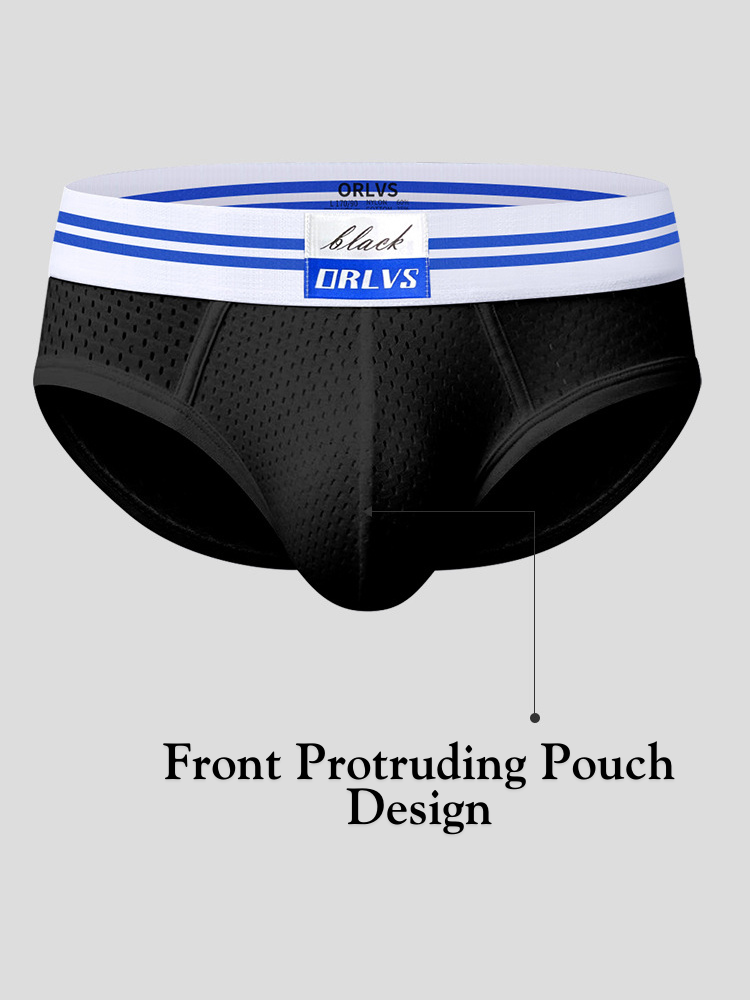 Men's Air Mesh Supportive Fit Seamless Comfort Briefs | dmunderwear detail image 5