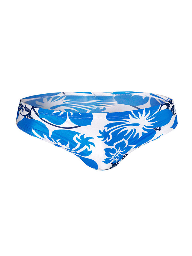 Men's Anti-Chafing Stretch Fabric Bold Prints Quick-Dry Swim Briefs | dmunderwear detail image 11