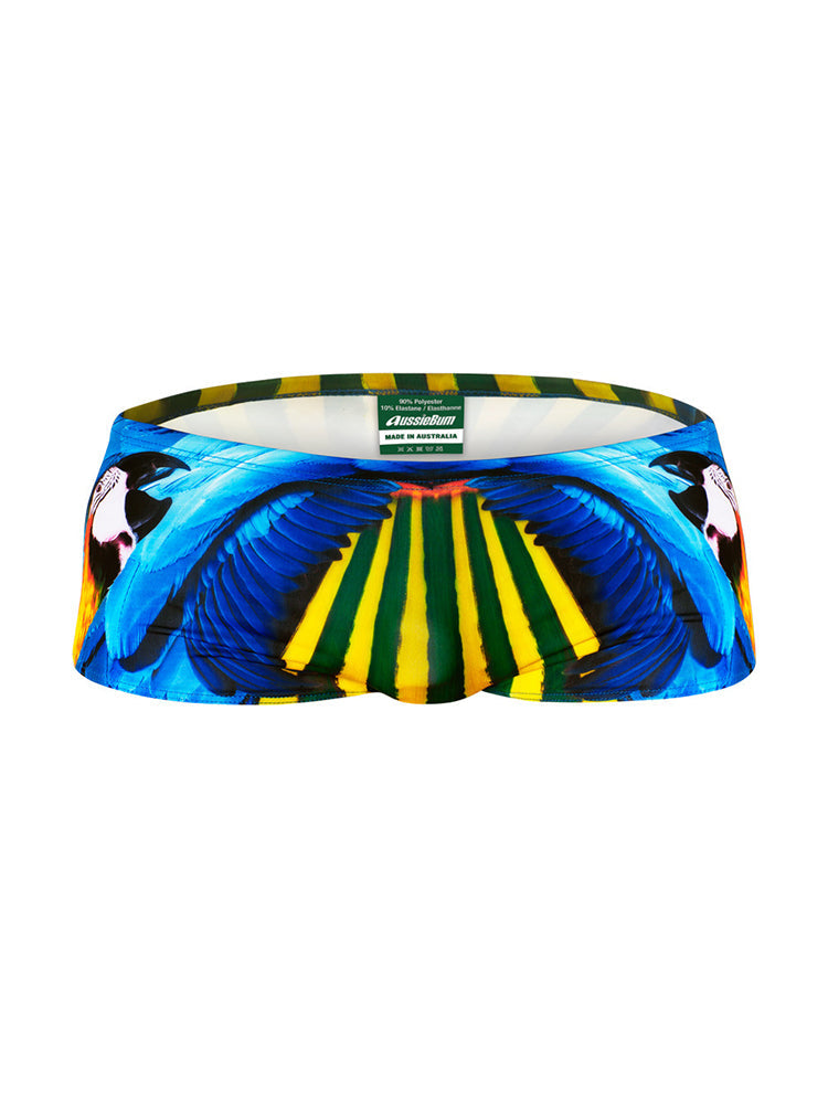 Men's Anti-Chafing Stretch Fabric Bold Prints Quick-Dry Swim Briefs | dmunderwear detail image 17