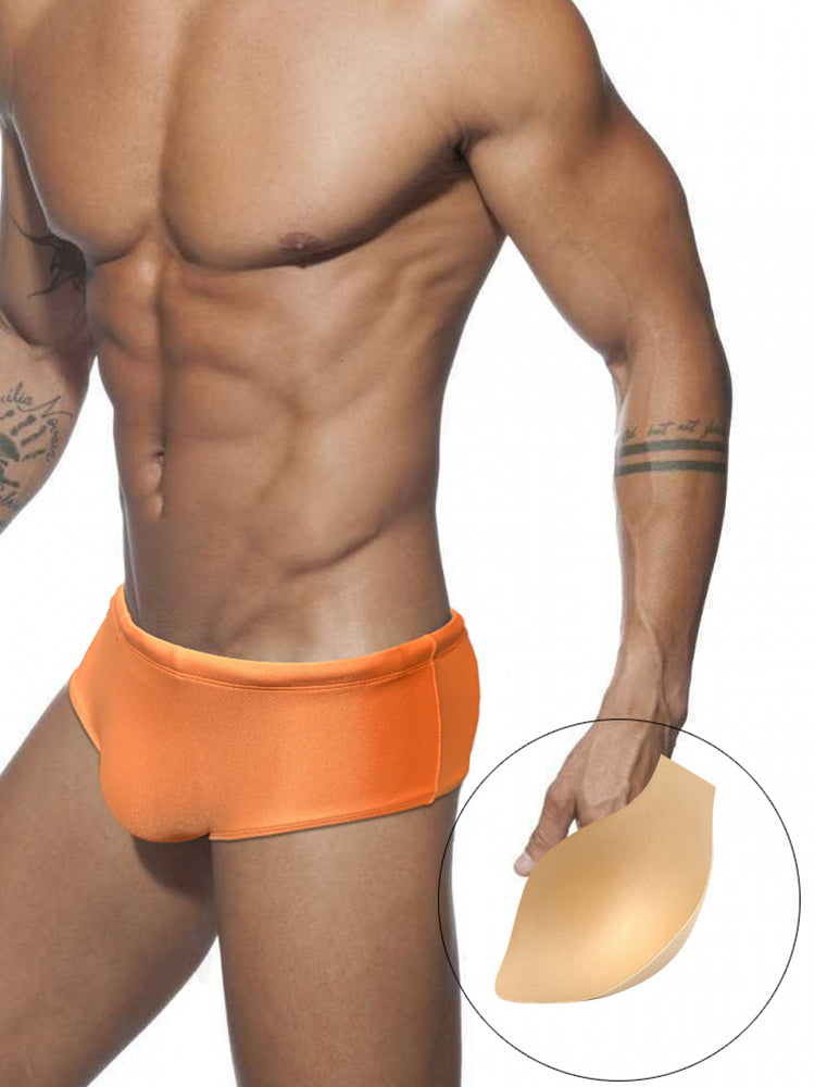 Men's Anti-Odor Sporty Cut Solid Color Swim Briefs | dmunderwear detail image 2