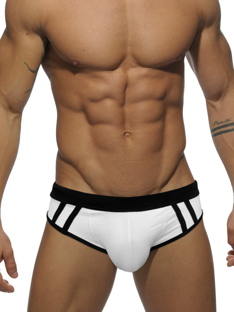 Men's Antibacterial Quick-Dry Expanded Pouch Swim Briefs | dmunderwear detail image 7