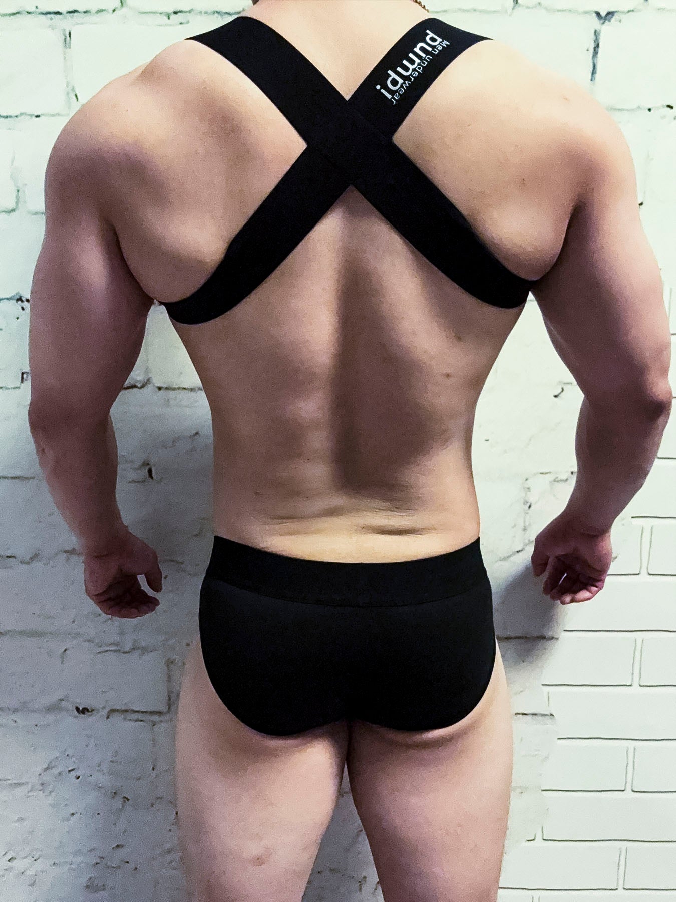 Men's Athletic High-Elasticity Compression Activewear Shoulder Strap & Underwear | dmunderwear detail image 5