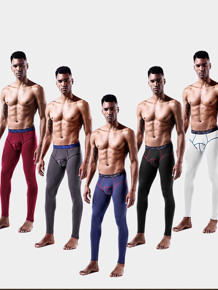 Men's Autumn Johns Underwear 2 in 1 Design Warm Polyester Tights | dmunderwear detail image 14