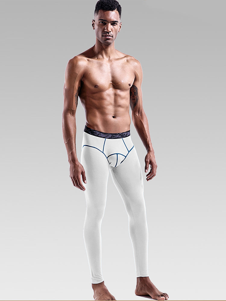 Men's Autumn Johns Underwear 2 in 1 Design Warm Polyester Tights | dmunderwear detail image 16