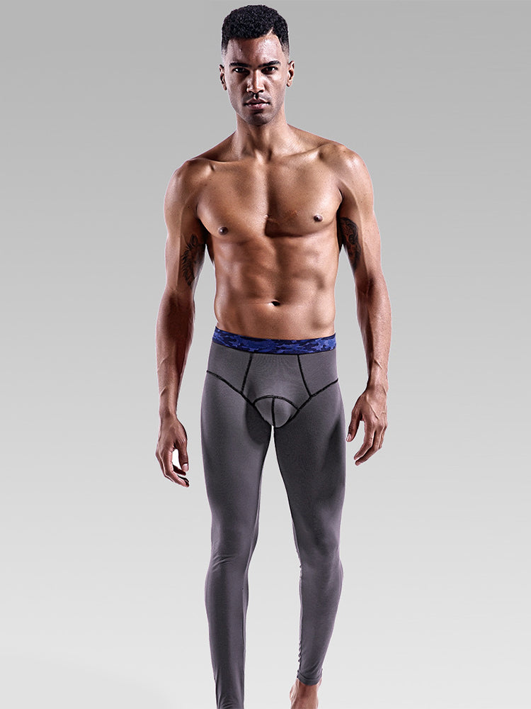 Men's Autumn Johns Underwear 2 in 1 Design Warm Polyester Tights | dmunderwear detail image 19