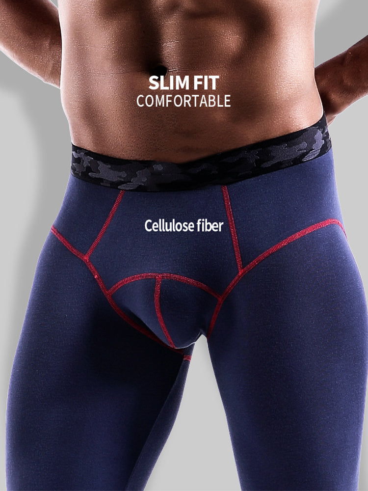 Men's Autumn Johns Underwear 2 in 1 Design Warm Polyester Tights | dmunderwear detail image 5